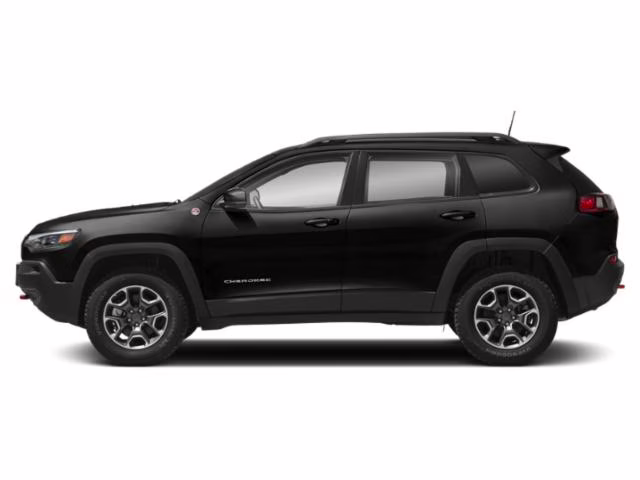 2019 Diamond Black Crystal Pearlcoat Jeep Cherokee Trailhawk 4X4 SUV