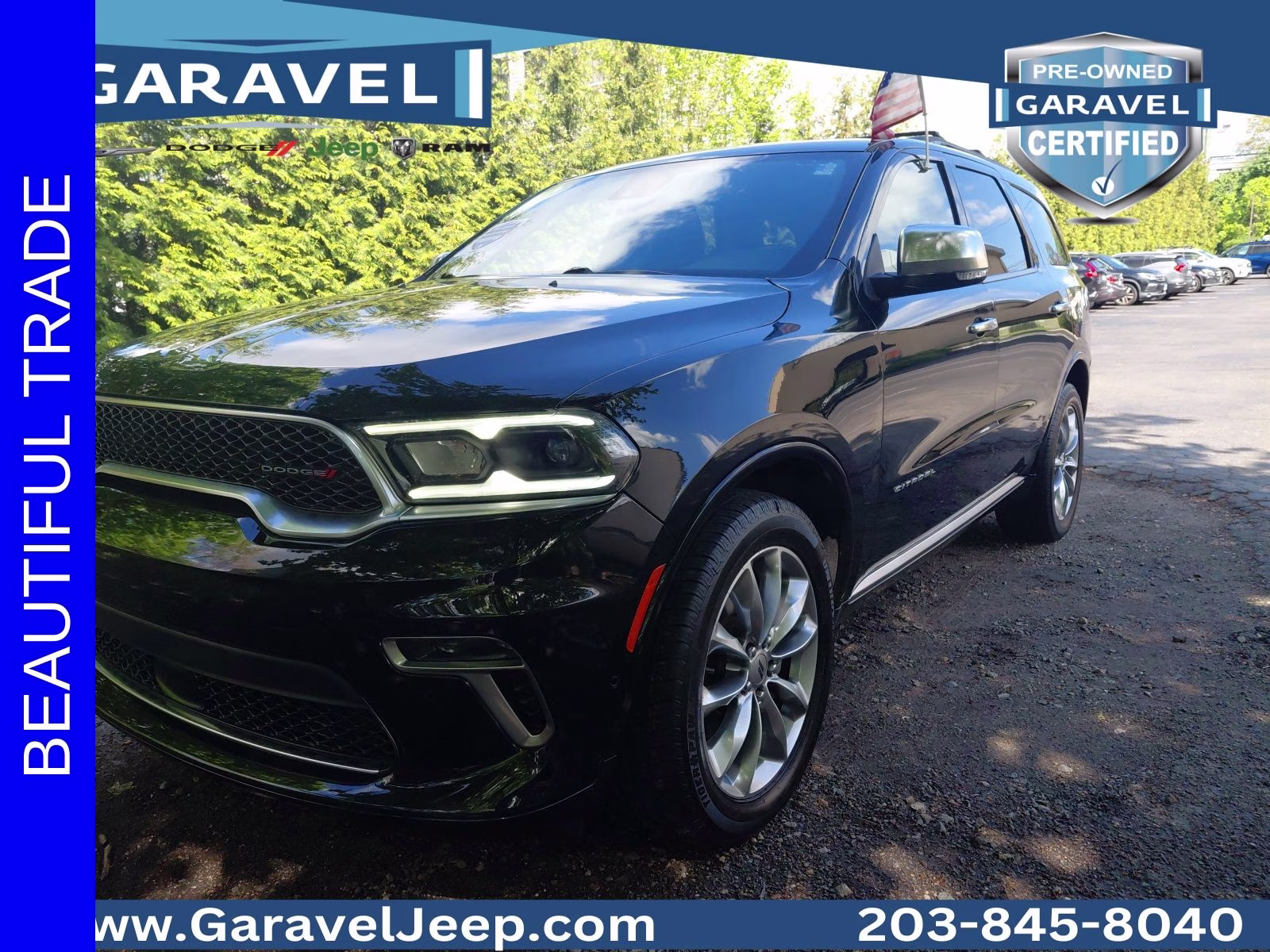 2021 DB Black Crystal Clearcoat Dodge Durango Citadel AWD SUV
