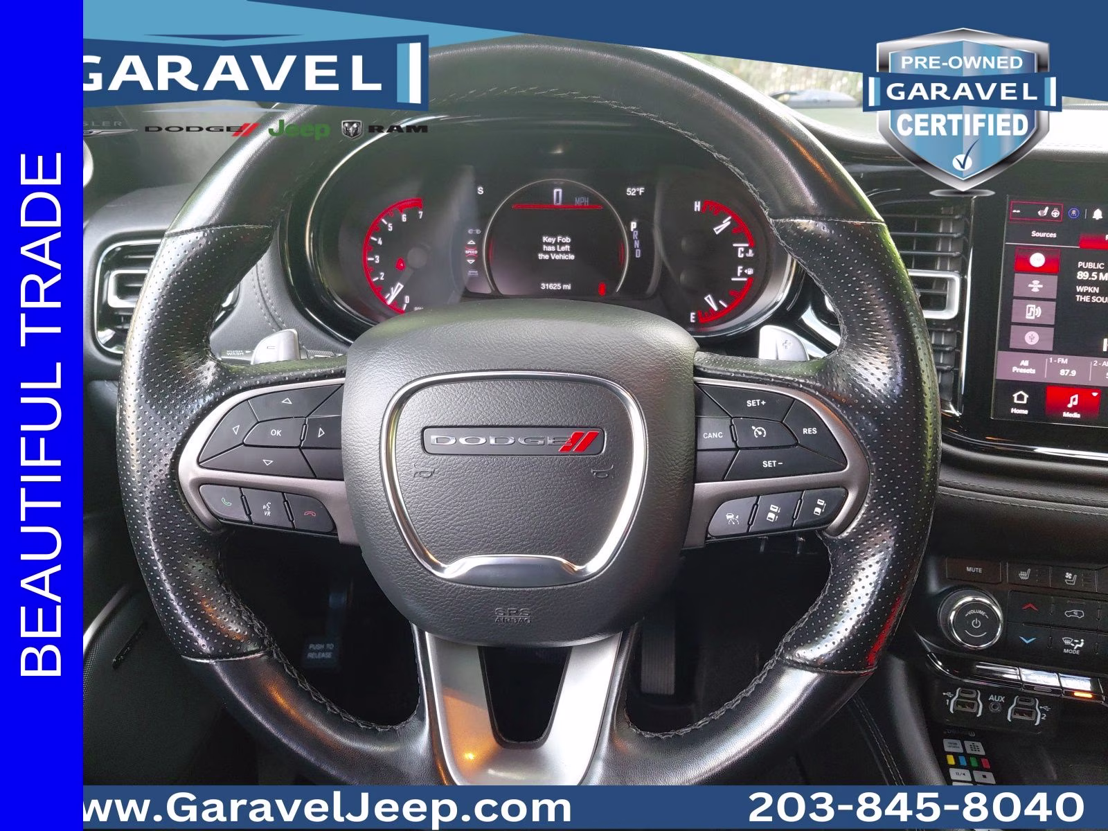 2021 DB Black Crystal Clearcoat Dodge Durango Citadel AWD SUV