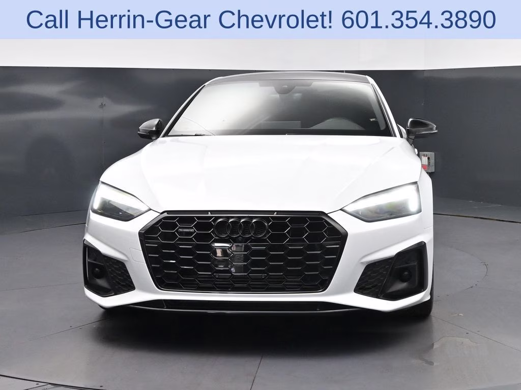 2024 Glacier White Audi A5 Sportback 45 S line Premium Plus AWD Hatchback
