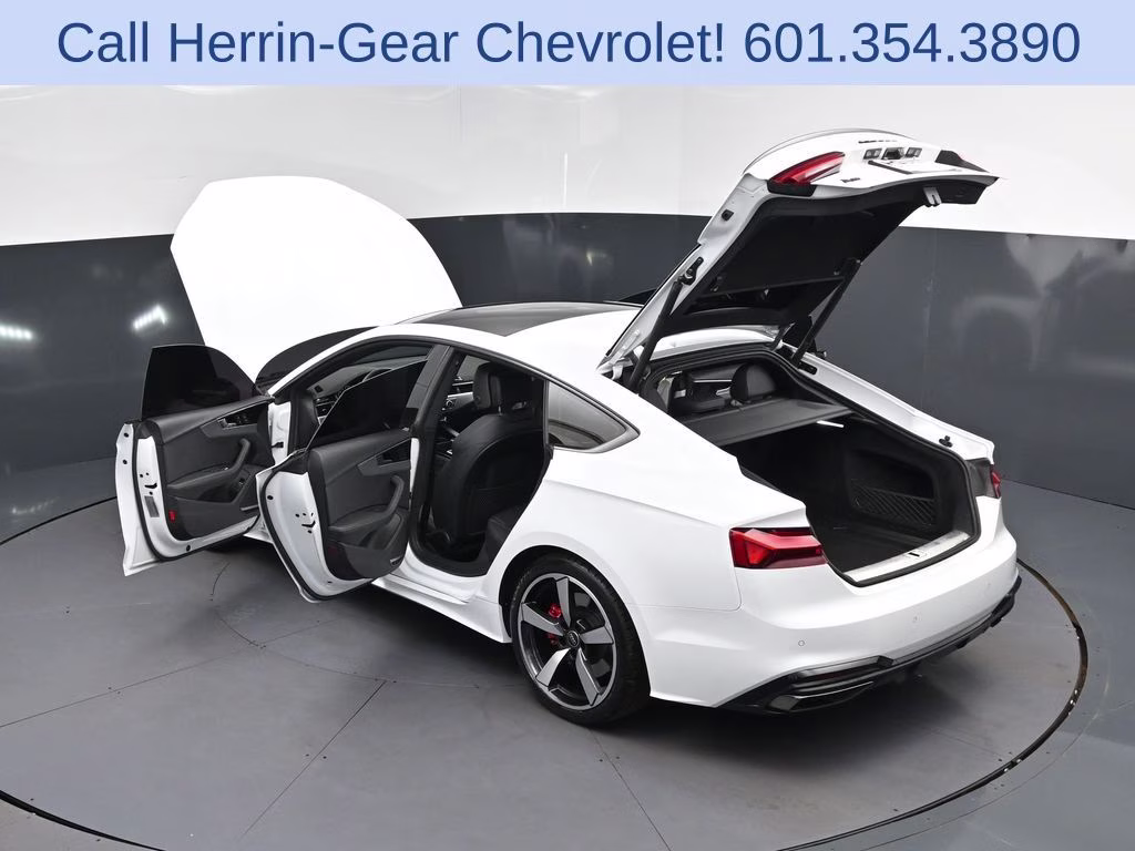 2024 Glacier White Audi A5 Sportback 45 S line Premium Plus AWD Hatchback