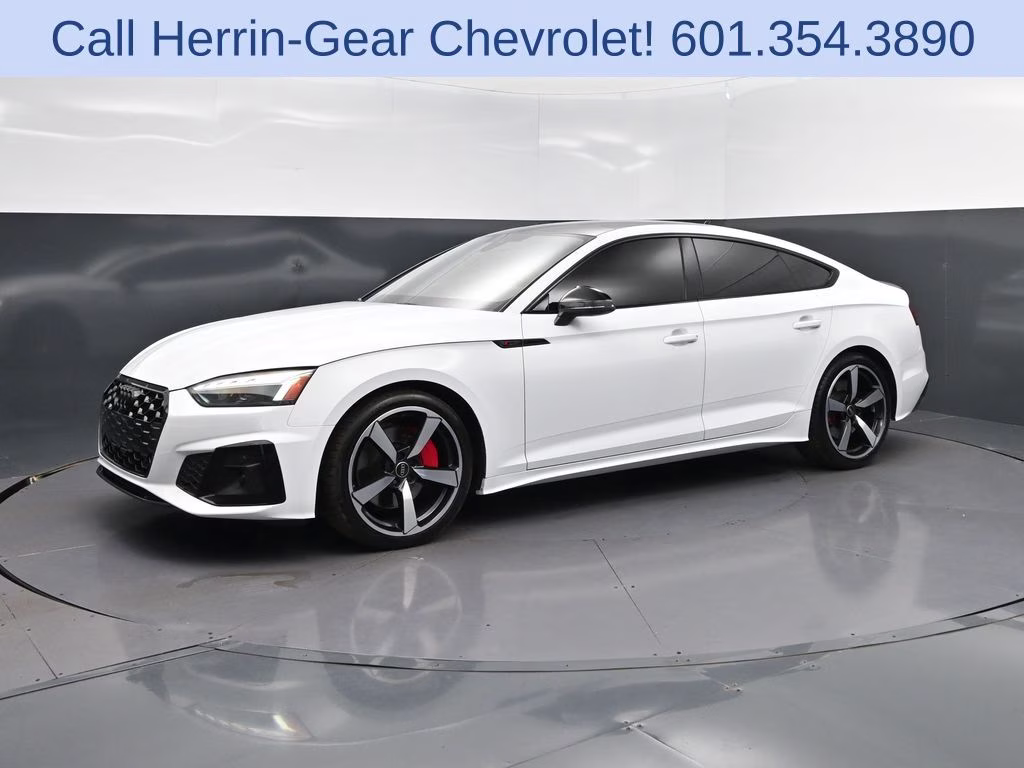2024 Glacier White Audi A5 Sportback 45 S line Premium Plus AWD Hatchback