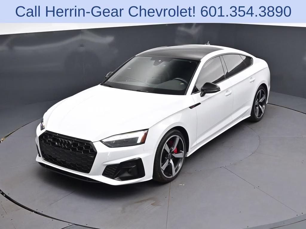 2024 Glacier White Audi A5 Sportback 45 S line Premium Plus AWD Hatchback
