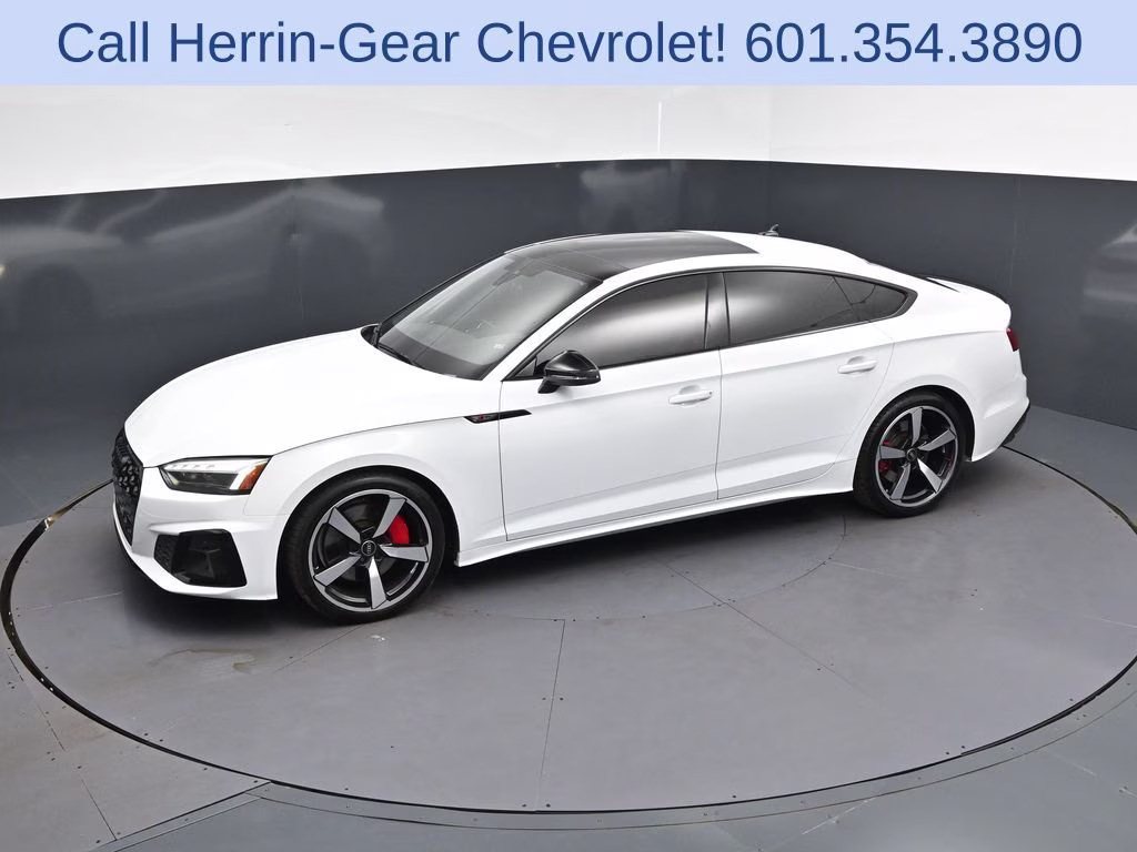 2024 Glacier White Audi A5 Sportback 45 S line Premium Plus AWD Hatchback