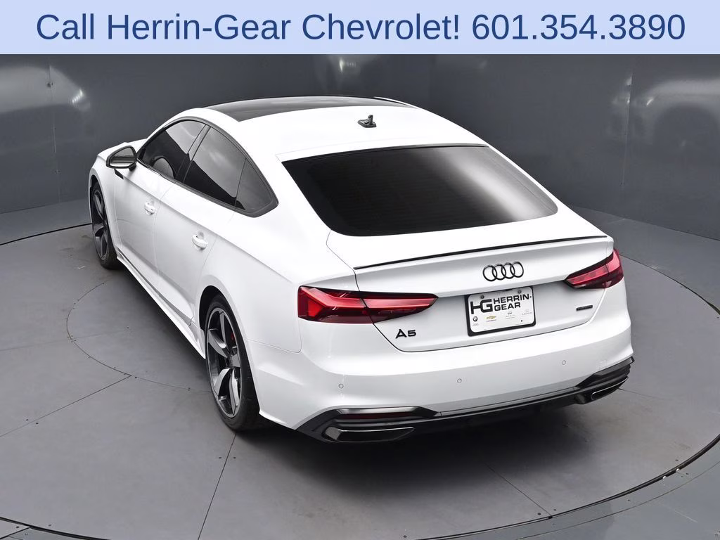 2024 Glacier White Audi A5 Sportback 45 S line Premium Plus AWD Hatchback