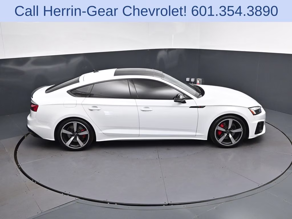 2024 Glacier White Audi A5 Sportback 45 S line Premium Plus AWD Hatchback