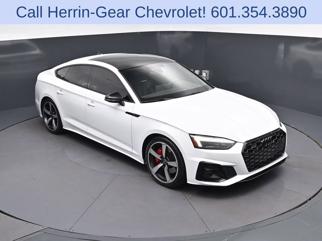 2024 Glacier White Audi A5 Sportback 45 S line Premium Plus AWD Hatchback