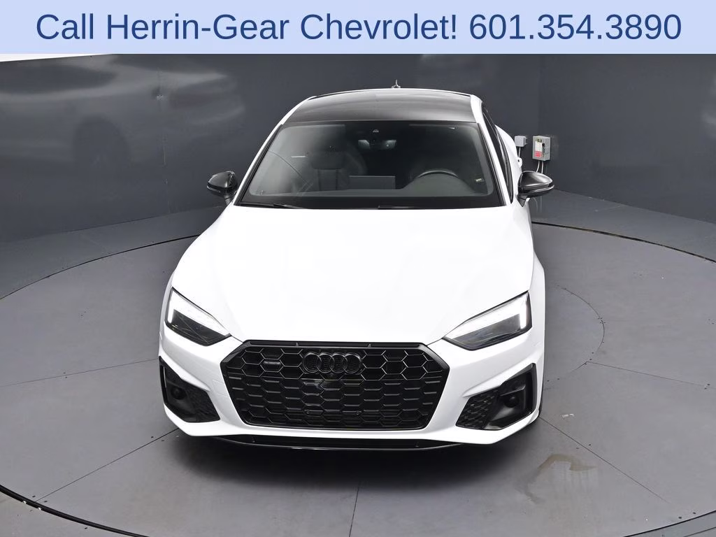 2024 Glacier White Audi A5 Sportback 45 S line Premium Plus AWD Hatchback