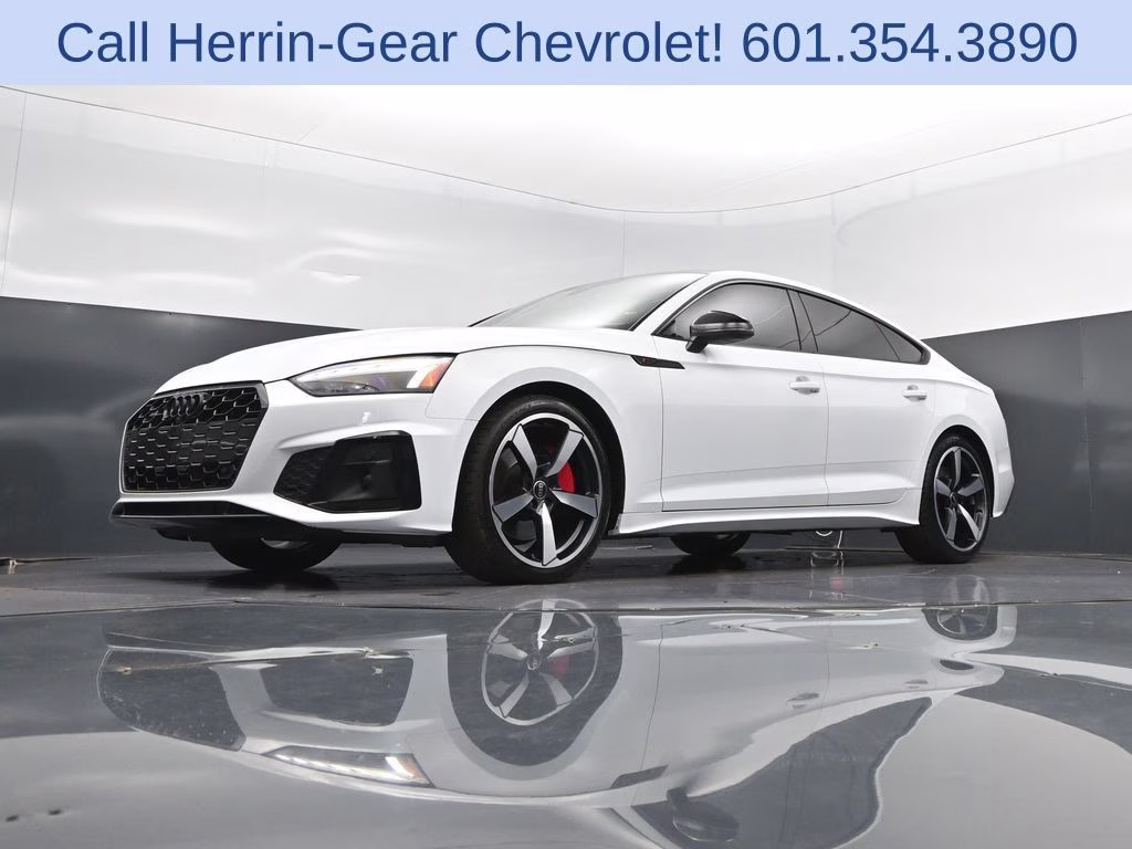 2024 Glacier White Audi A5 Sportback 45 S line Premium Plus AWD Hatchback