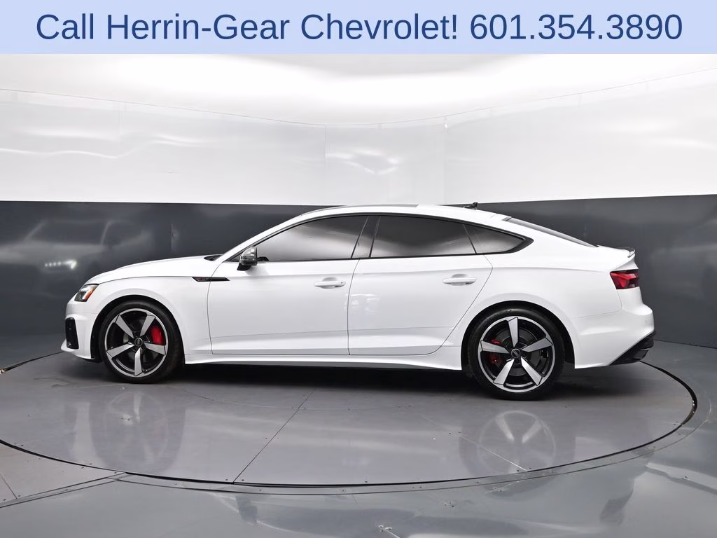 2024 Glacier White Audi A5 Sportback 45 S line Premium Plus AWD Hatchback