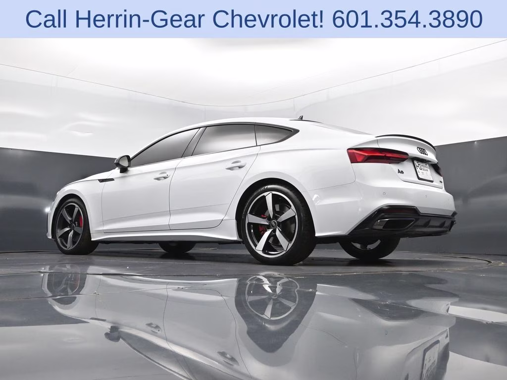2024 Glacier White Audi A5 Sportback 45 S line Premium Plus AWD Hatchback