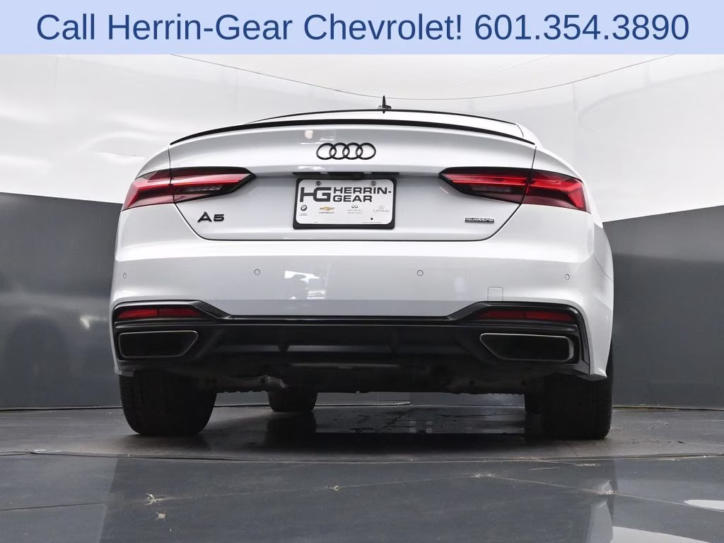 2024 Glacier White Audi A5 Sportback 45 S line Premium Plus AWD Hatchback
