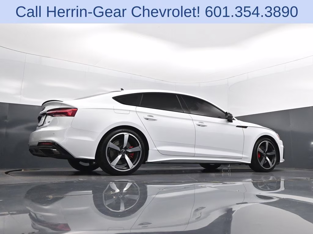 2024 Glacier White Audi A5 Sportback 45 S line Premium Plus AWD Hatchback