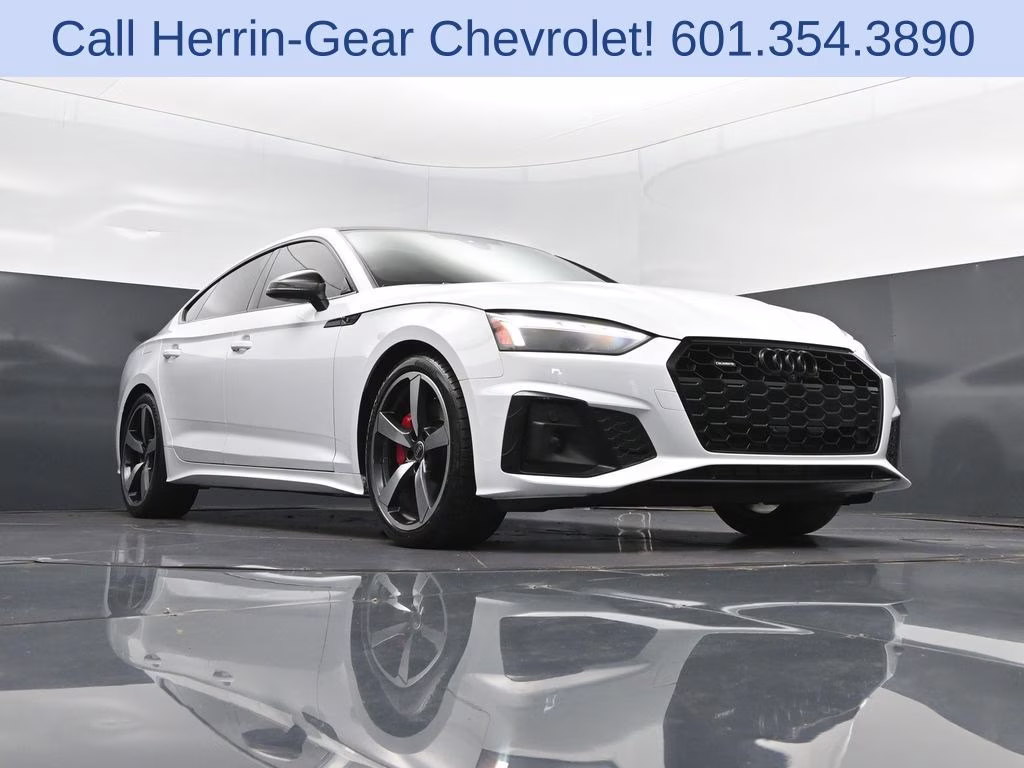 2024 Glacier White Audi A5 Sportback 45 S line Premium Plus AWD Hatchback
