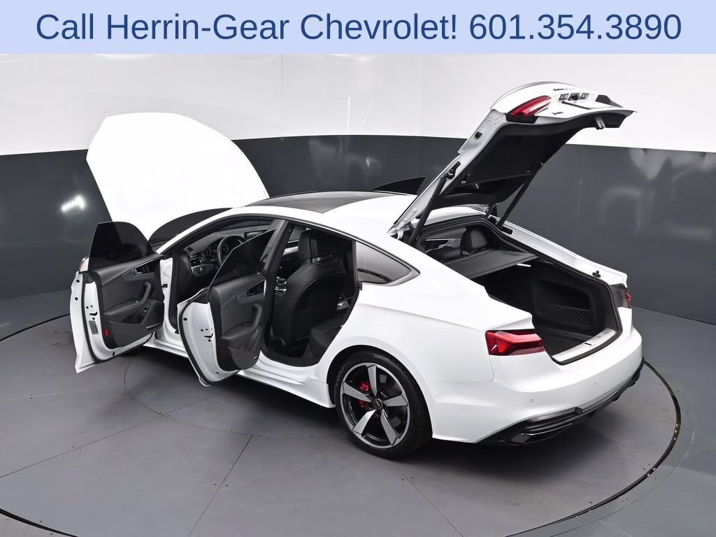 2024 Glacier White Audi A5 Sportback 45 S line Premium Plus AWD Hatchback