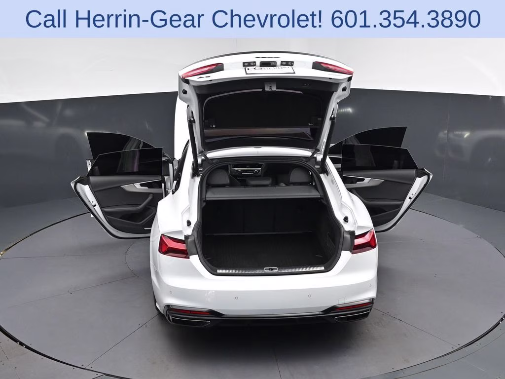 2024 Glacier White Audi A5 Sportback 45 S line Premium Plus AWD Hatchback