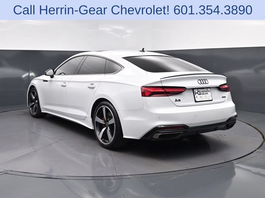2024 Glacier White Audi A5 Sportback 45 S line Premium Plus AWD Hatchback