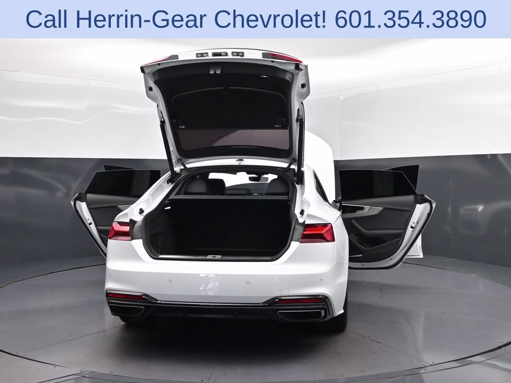 2024 Glacier White Audi A5 Sportback 45 S line Premium Plus AWD Hatchback