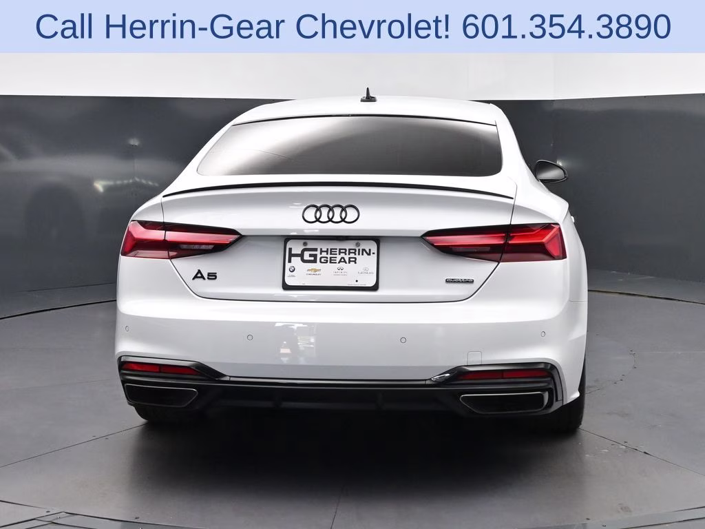 2024 Glacier White Audi A5 Sportback 45 S line Premium Plus AWD Hatchback