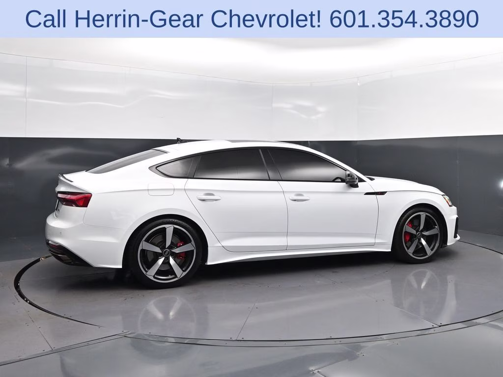 2024 Glacier White Audi A5 Sportback 45 S line Premium Plus AWD Hatchback