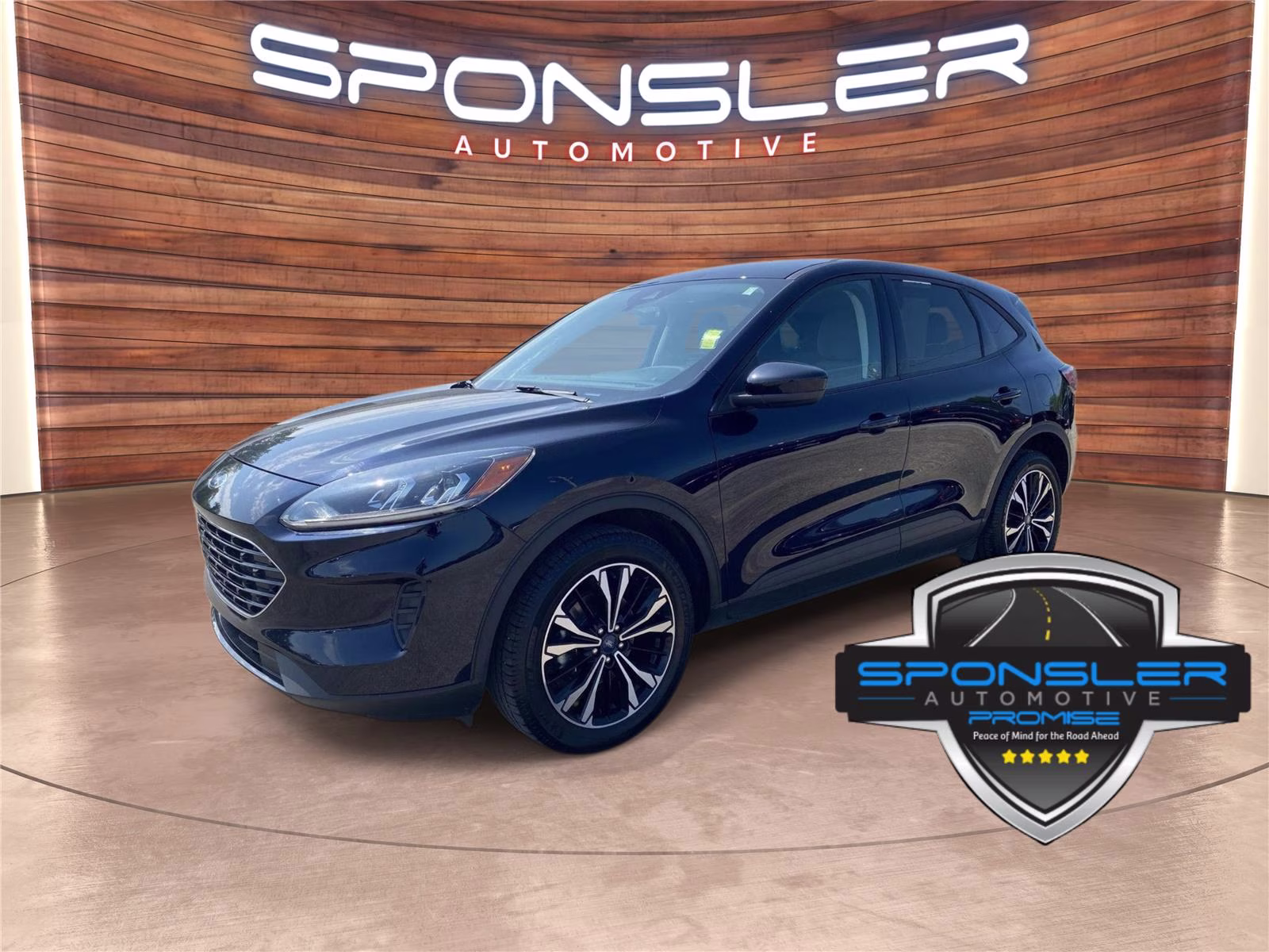 2021 Antimatter Blue Ford Escape SE AWD SUV