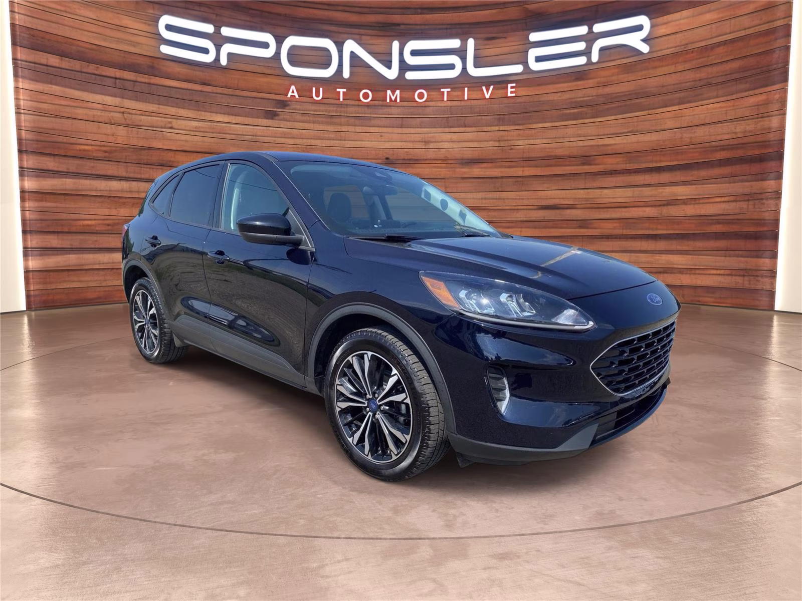 2021 Antimatter Blue Ford Escape SE AWD SUV