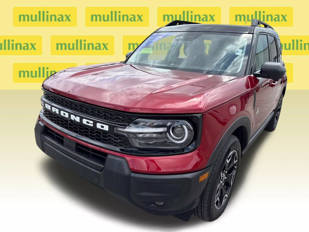 2025 Ruby Red Metallic Tinted Clearcoat Ford Bronco Sport Outer Banks 4X4 SUV