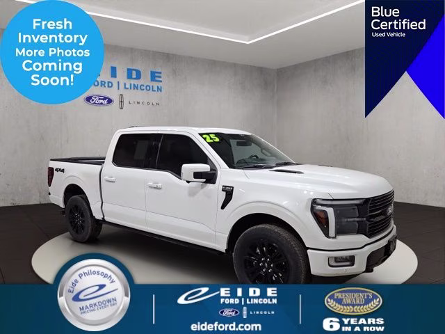 2025 Star White Metallic Tri-Coat Ford F-150 Platinum 4X4 Truck