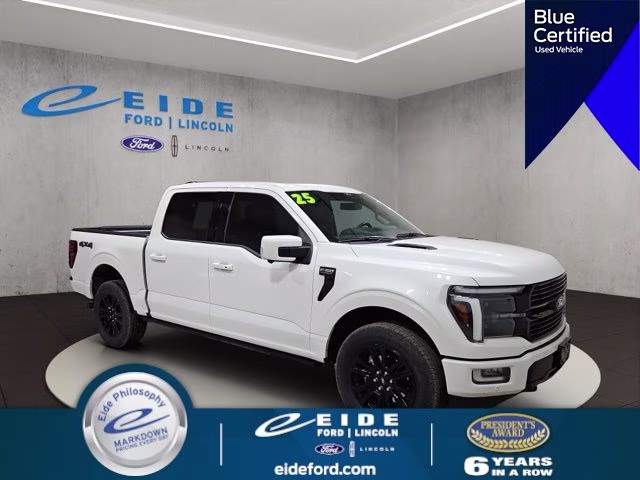 2025 Star White Metallic Tri-Coat Ford F-150 Platinum 4X4 Truck