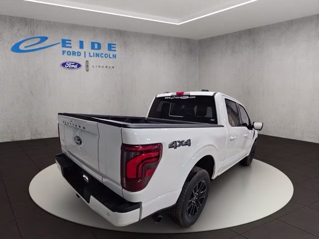 2025 Star White Metallic Tri-Coat Ford F-150 Platinum 4X4 Truck