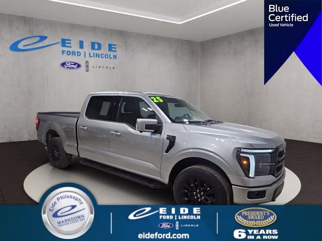 2025 Iconic Silver Metallic Ford F-150 Lariat 4X4 Truck