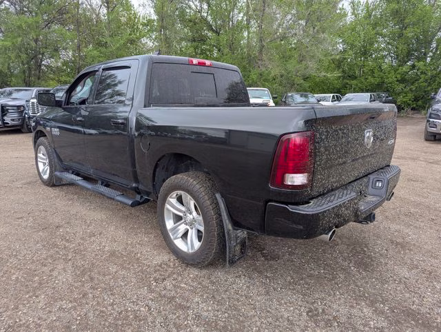 2018 Brilliant Black Crystal Pearlcoat Ram 1500 Sport 4X4 Truck