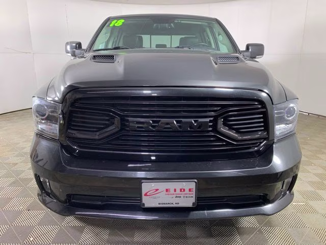 2018 Brilliant Black Crystal Pearlcoat Ram 1500 Sport 4X4 Truck