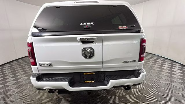2021 Bright White Clearcoat Ram 1500 Laramie Longhorn 4X4 Truck