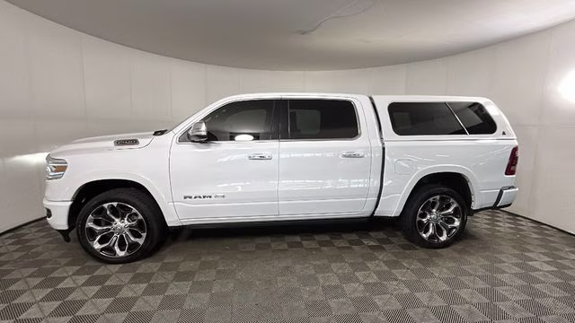 2021 Bright White Clearcoat Ram 1500 Laramie Longhorn 4X4 Truck