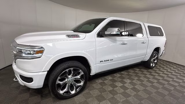 2021 Bright White Clearcoat Ram 1500 Laramie Longhorn 4X4 Truck