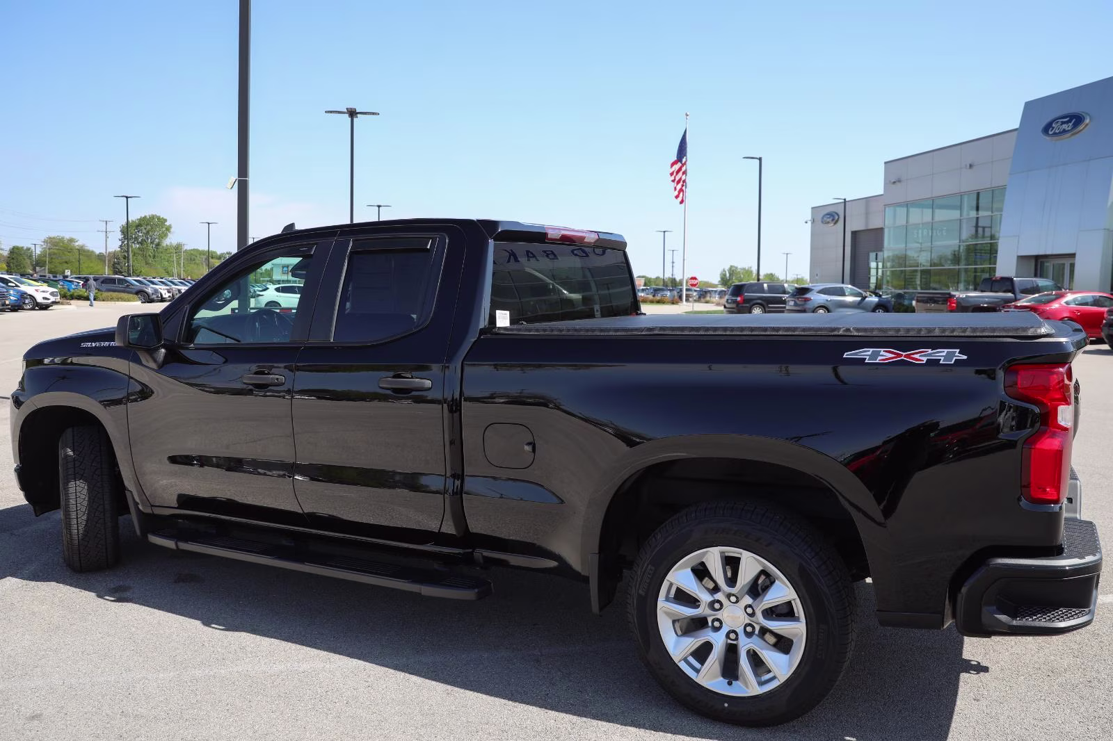 2022 Black Chevrolet Silverado 1500 LTD Custom 4X4 Truck