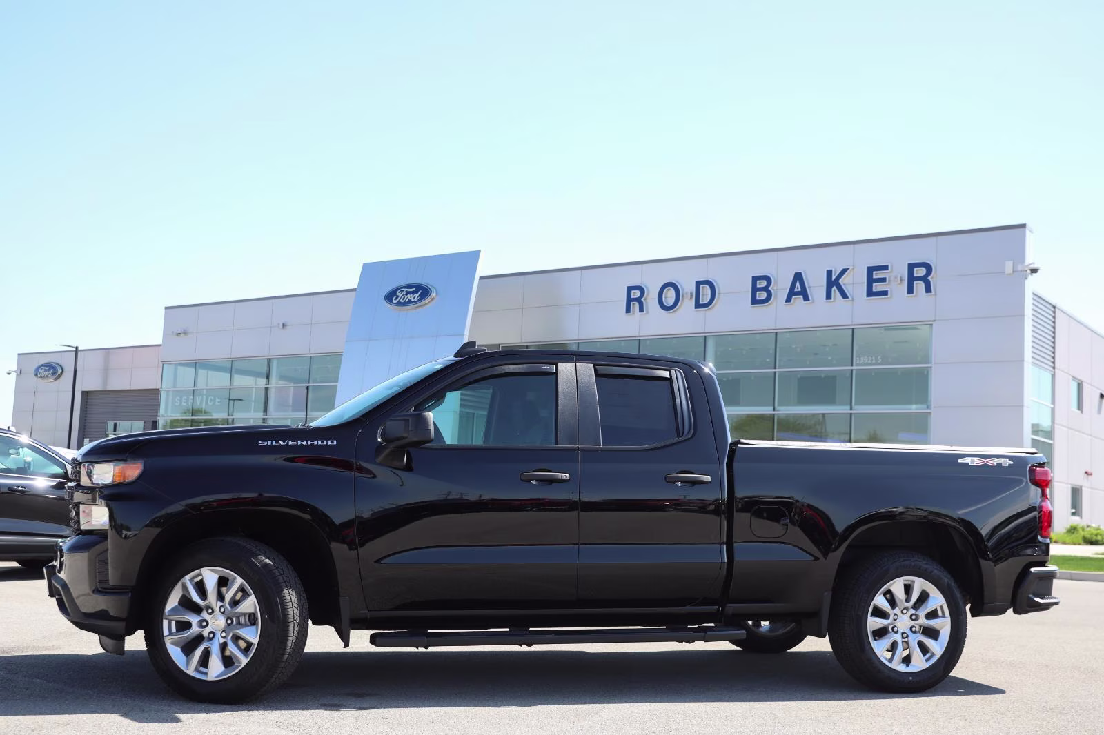 2022 Black Chevrolet Silverado 1500 LTD Custom 4X4 Truck