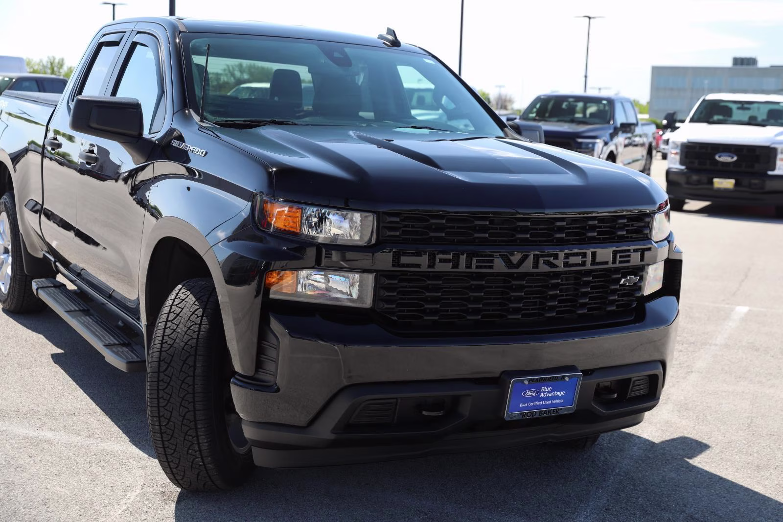 2022 Black Chevrolet Silverado 1500 LTD Custom 4X4 Truck