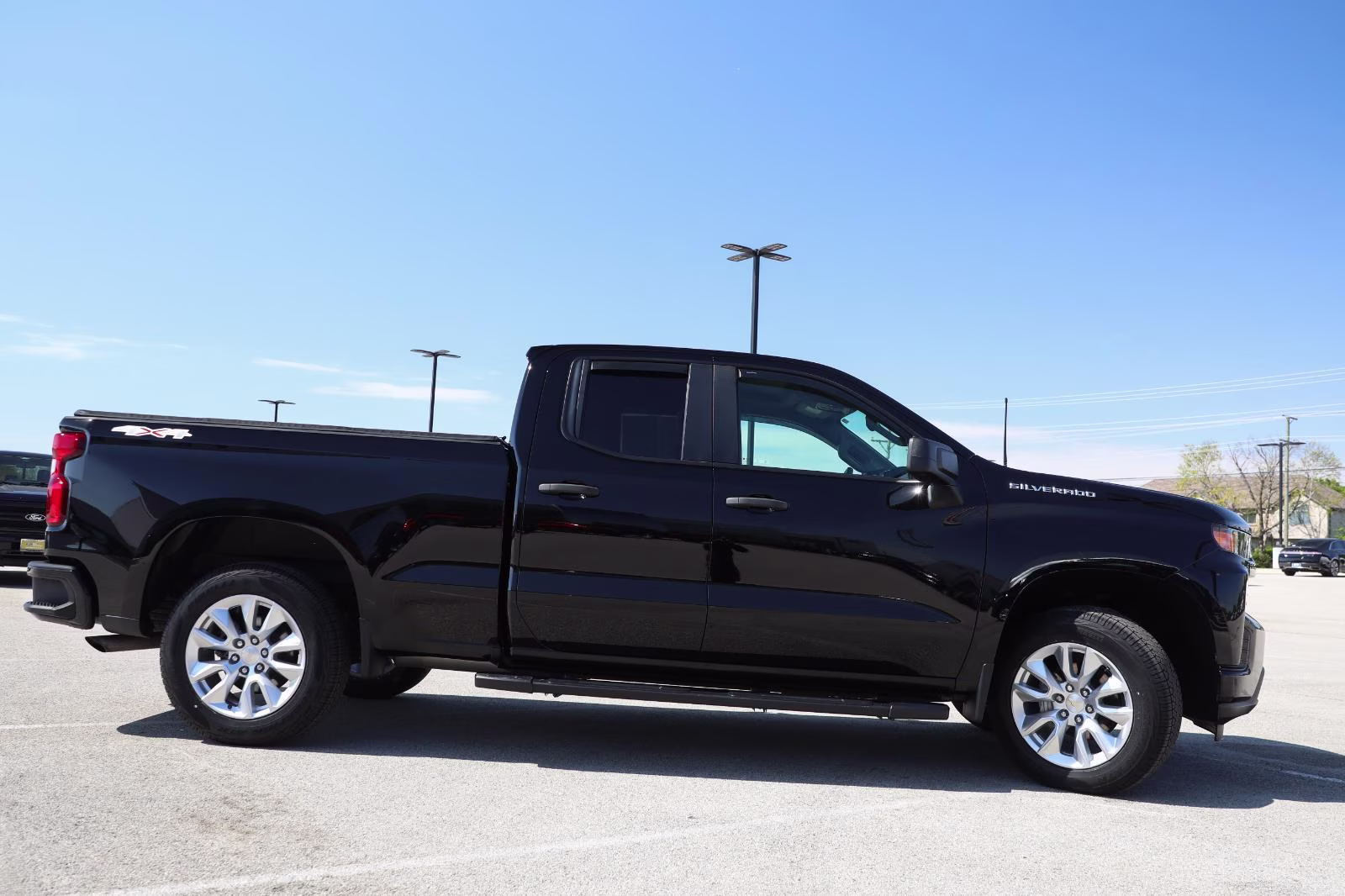 2022 Black Chevrolet Silverado 1500 LTD Custom 4X4 Truck