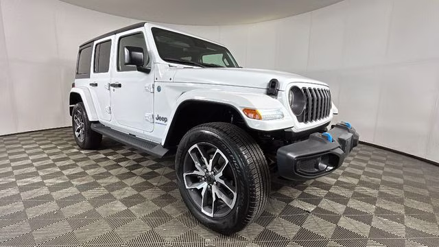 2024 Bright White Clearcoat Jeep Wrangler Sport S 4xe 4X4 SUV