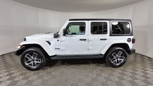 2024 Bright White Clearcoat Jeep Wrangler Sport S 4xe 4X4 SUV