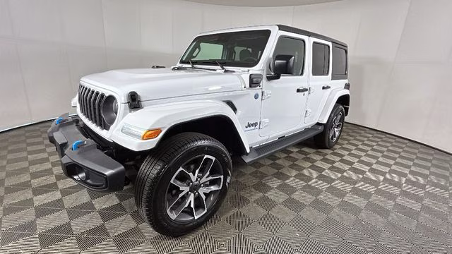 2024 Bright White Clearcoat Jeep Wrangler Sport S 4xe 4X4 SUV