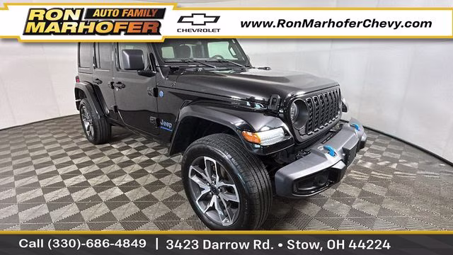2024 Black Clearcoat Jeep Wrangler Sport S 4xe 4X4 SUV