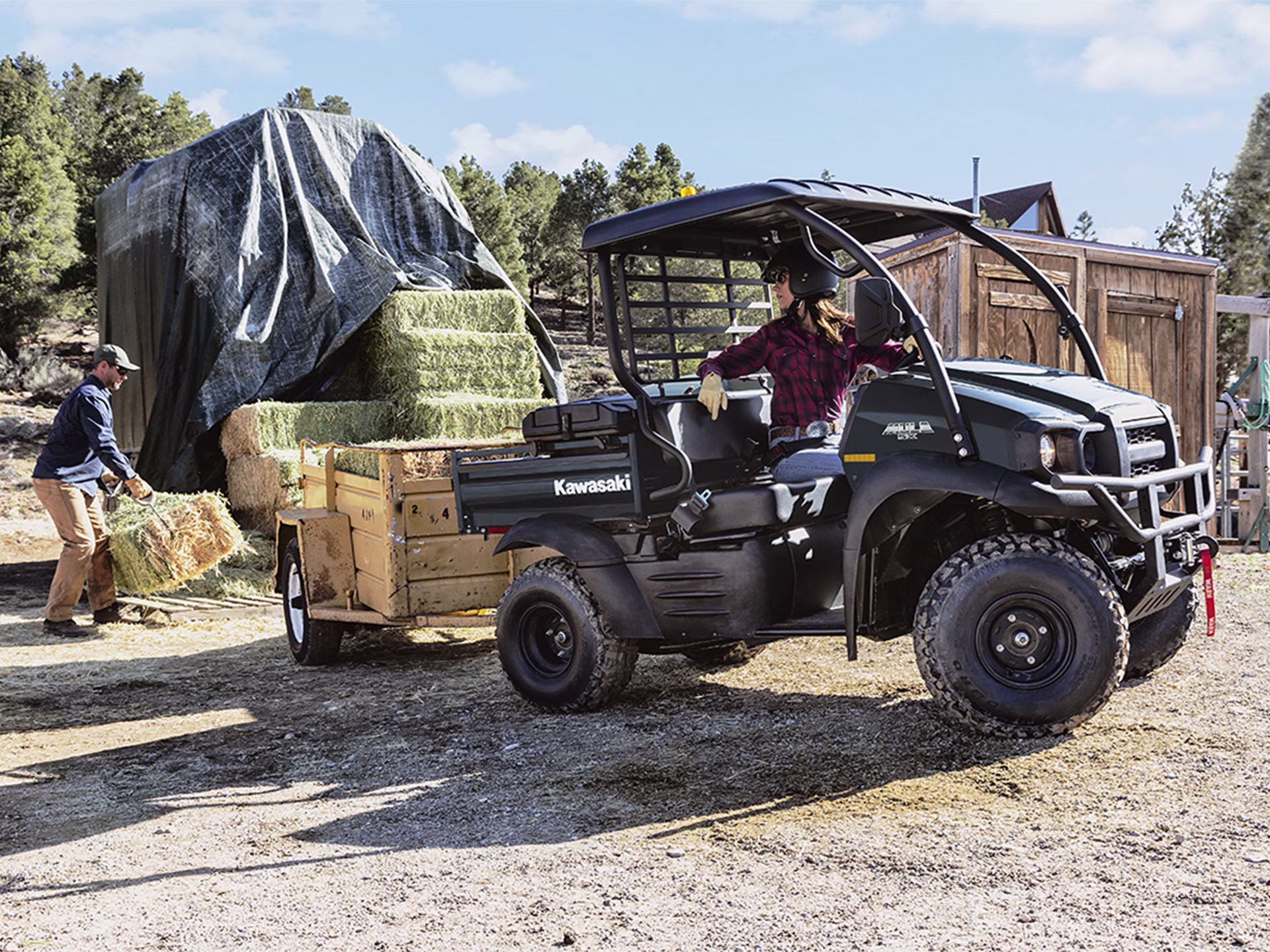 2026 Super Black Kawasaki MULE SX SXS