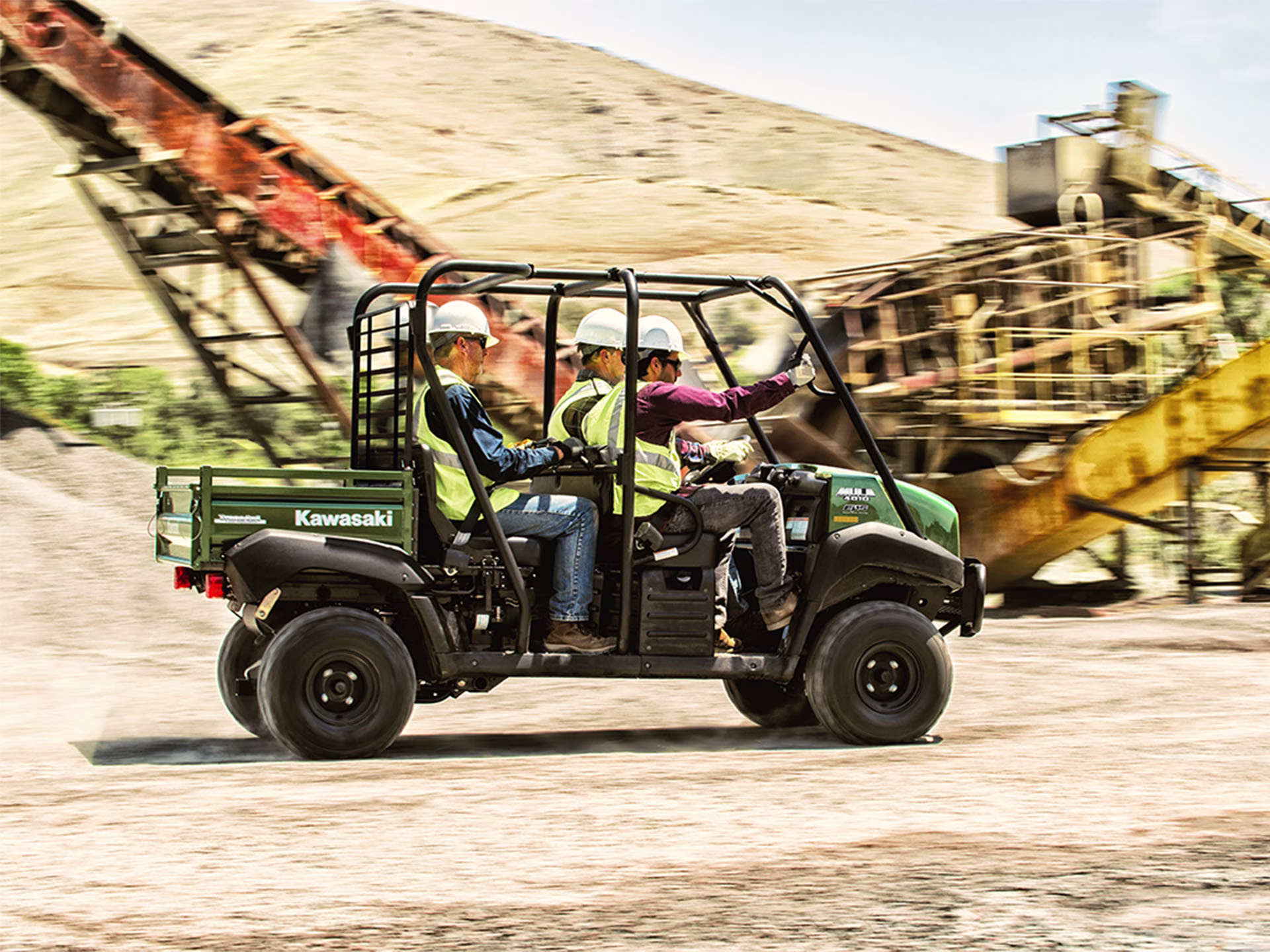 2026 Dark Royal Red Kawasaki MULE 4010 Trans4x4 SXS