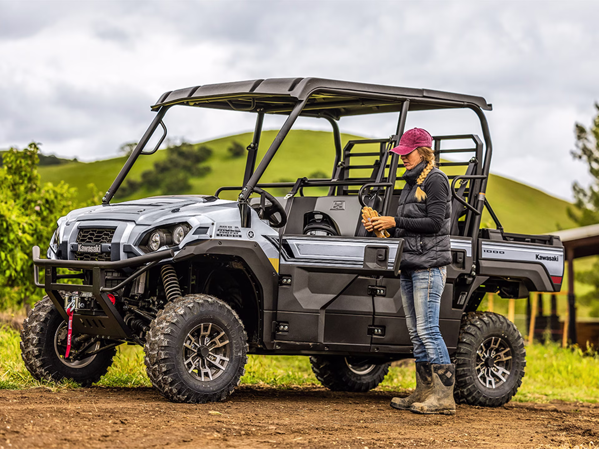 2026 Metallic Phantom Silver Kawasaki MULE PRO-FXT 1000 LE Ranch Edition LE RANCH EDITION SXS