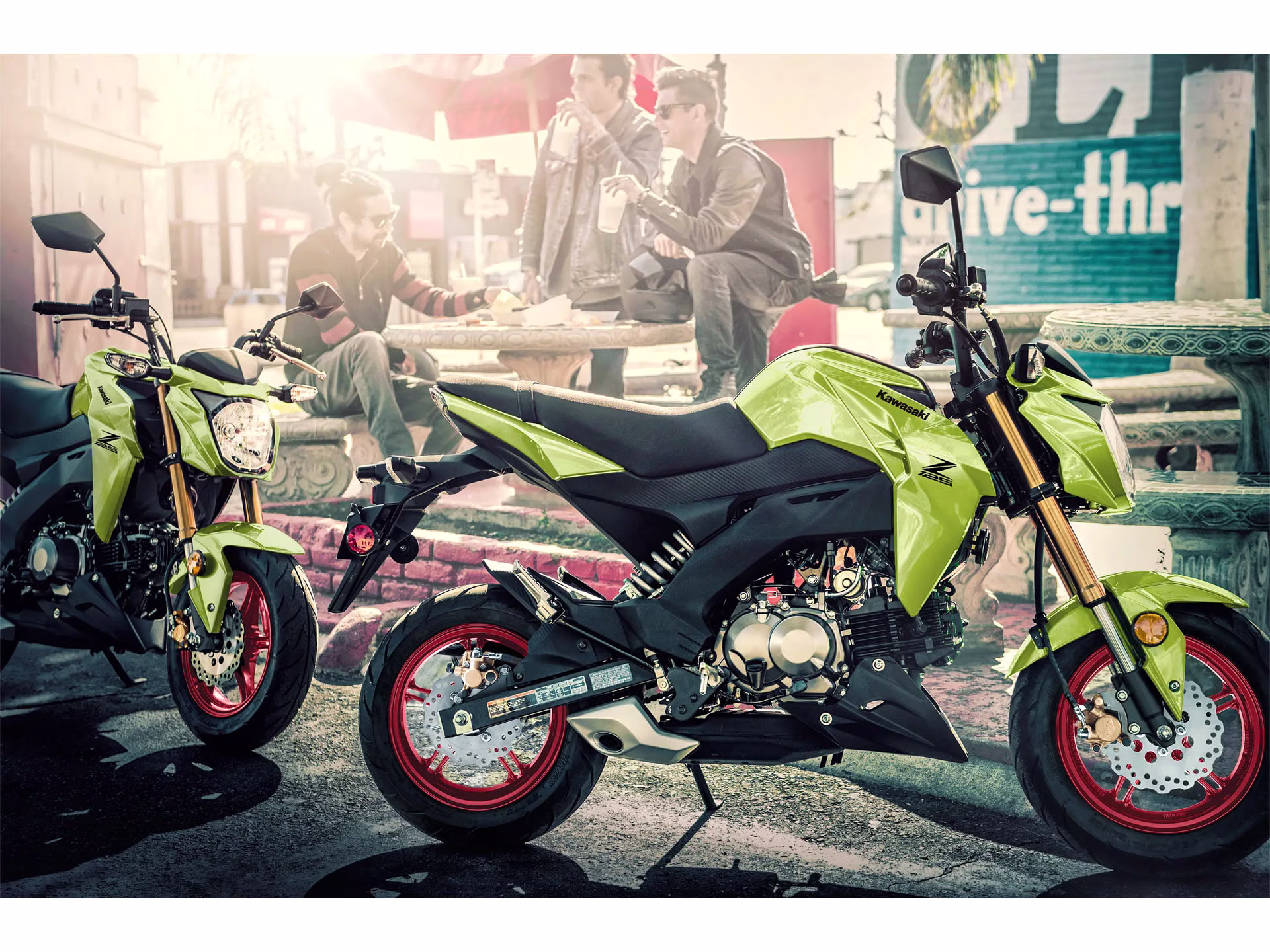 2026 Cypher Camo Beige Kawasaki Z125 Pro Motorcycle