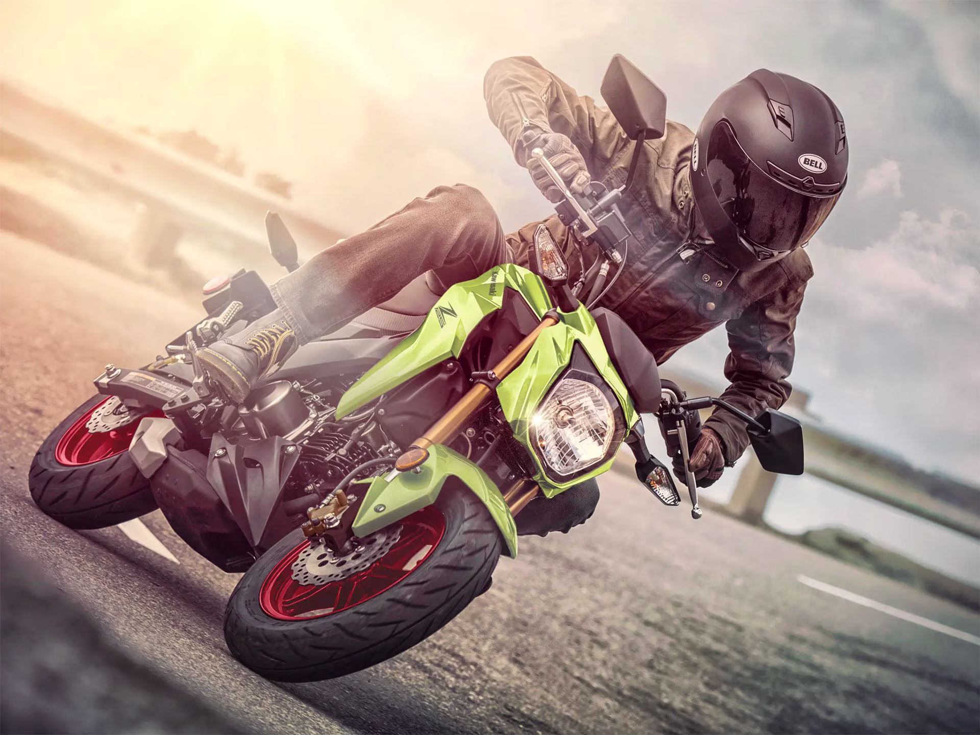 2026 Cypher Camo Beige Kawasaki Z125 Pro Motorcycle