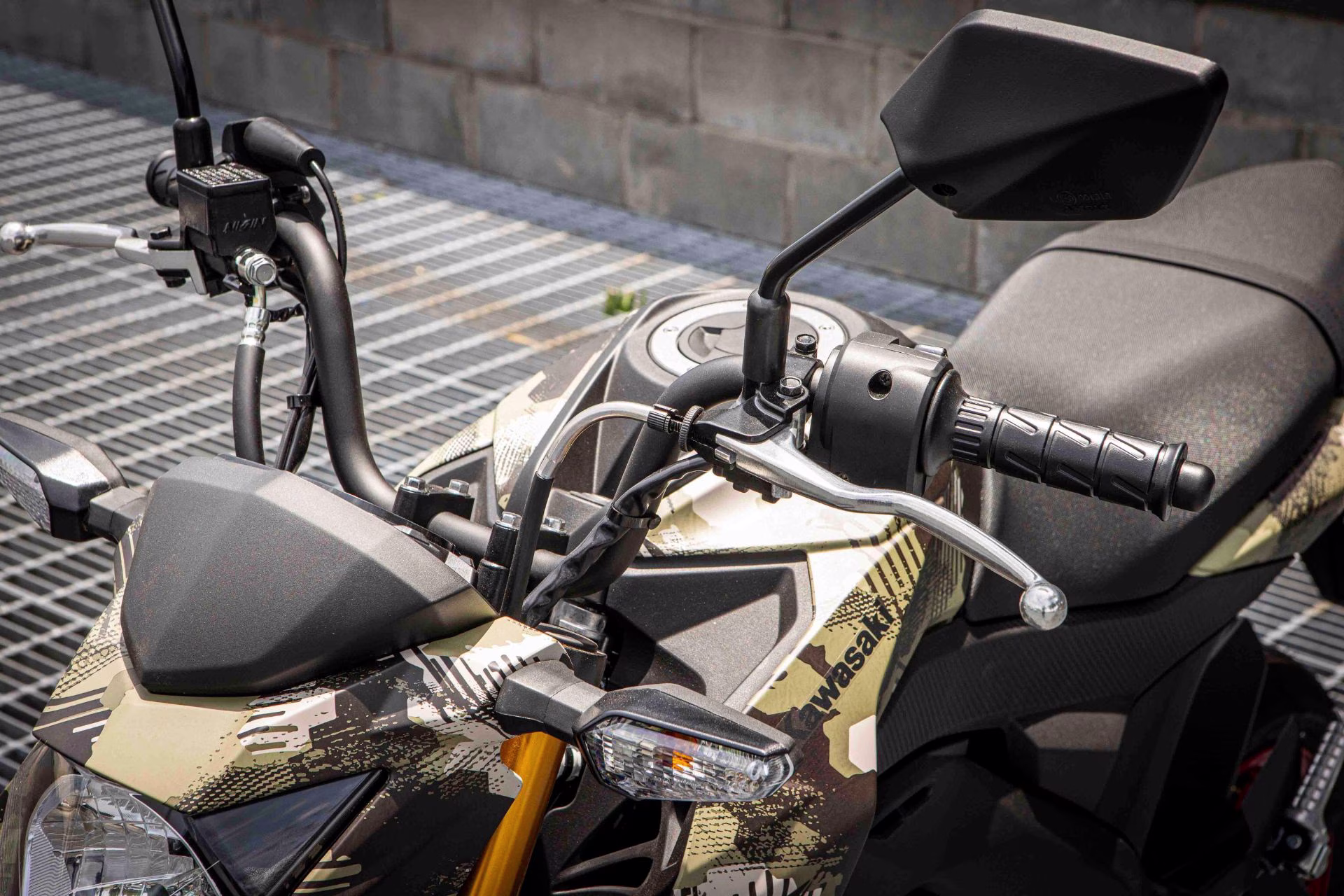 2026 Cypher Camo Beige Kawasaki Z125 Pro Motorcycle
